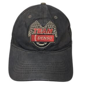 Team Denso Strapback Baseball Cap Black OS Adjustable Embroidered Gator Gear